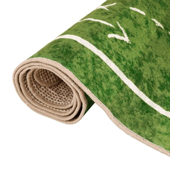 Tapis enfant 160x230cm terrain de football antidérapant lavable – Image 3
