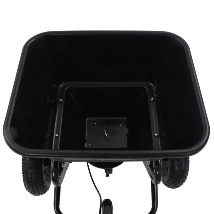 Distributeur de sel remorqué PVC et acier 125 x 74 x 79 cm 45 L – Image 10