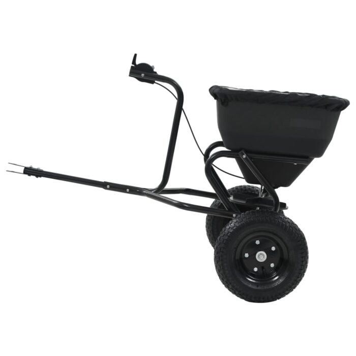 Distributeur de sel remorqué PVC et acier 125 x 74 x 79 cm 45 L – Image 3