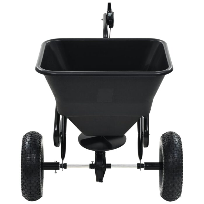Distributeur de sel remorqué PVC et acier 125 x 74 x 79 cm 45 L – Image 5
