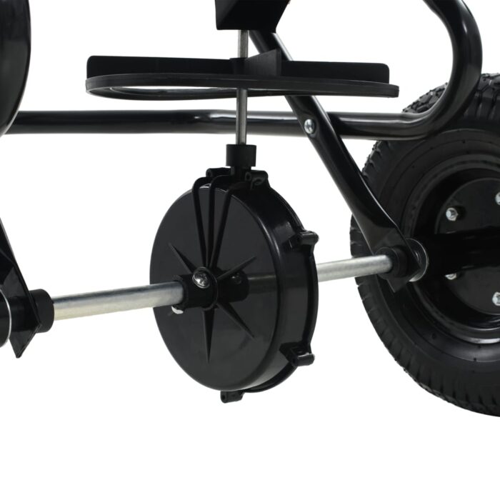 Distributeur de sel remorqué PVC et acier 125 x 74 x 79 cm 45 L – Image 8