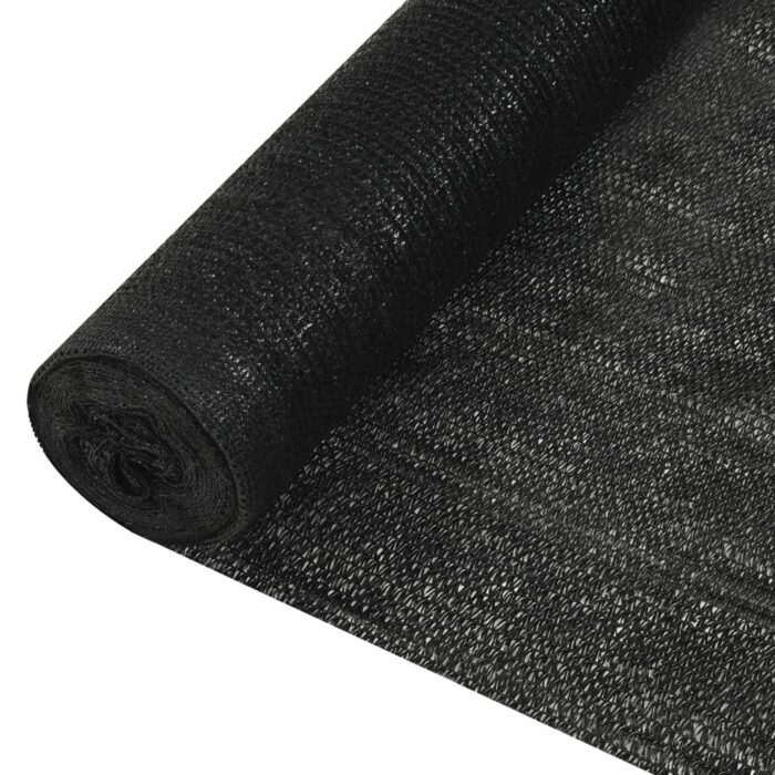 149361_1.jpg Filet brise-vue Noir 1,5x50 m PEHD 195 g/m² – Image 1