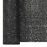 Filet brise-vue Noir 1,5x50 m PEHD 195 g/m² – Image 2