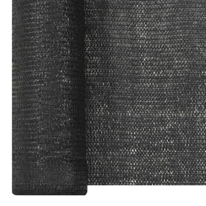 Filet brise-vue Noir 1,5x50 m PEHD 195 g/m² – Image 2