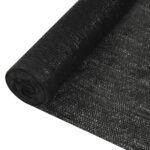 Filet brise-vue Noir 1,8x25 m PEHD 195 g/m²