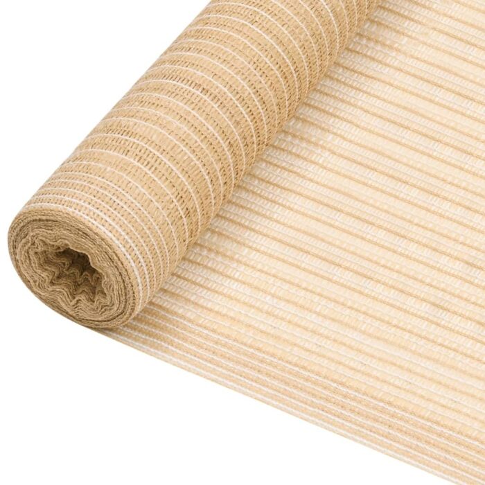 Filet brise-vue Beige 1,5x10 m PEHD 75 g/m² – Image 1