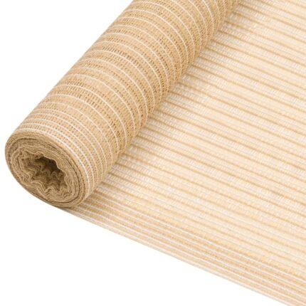 Filet brise-vue Beige 1,2x10 m PEHD 195 g/m²
