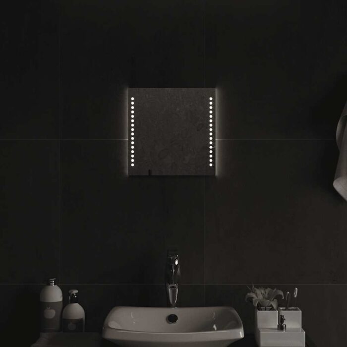 Miroir de salle de bain à LED 30x30 cm – Image 1
