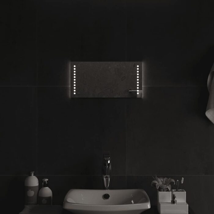 Miroir de salle de bain à LED 40x20 cm – Image 1