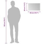 Miroir de salle de bain à LED 50x30 cm – Image 8