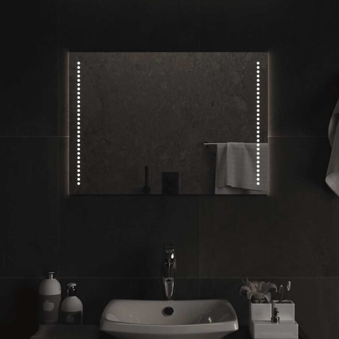 Miroir de salle de bain à LED 70x50 cm – Image 1