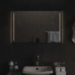 Miroir de salle de bain à LED 80x50 cm