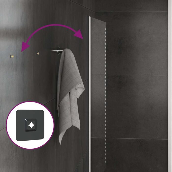 Miroir de salle de bain à LED 80x50 cm – Image 2