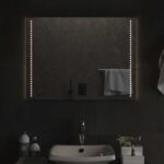Miroir de salle de bain à LED 80x60 cm