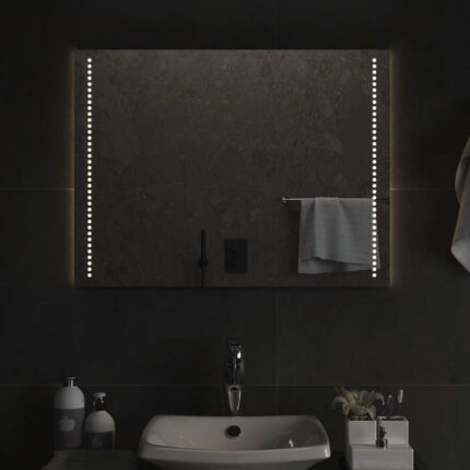 Miroir de salle de bain à LED 80x60 cm