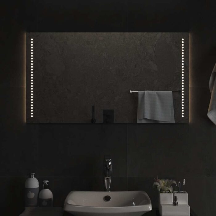 Miroir de salle de bain à LED 90x50 cm – Image 1