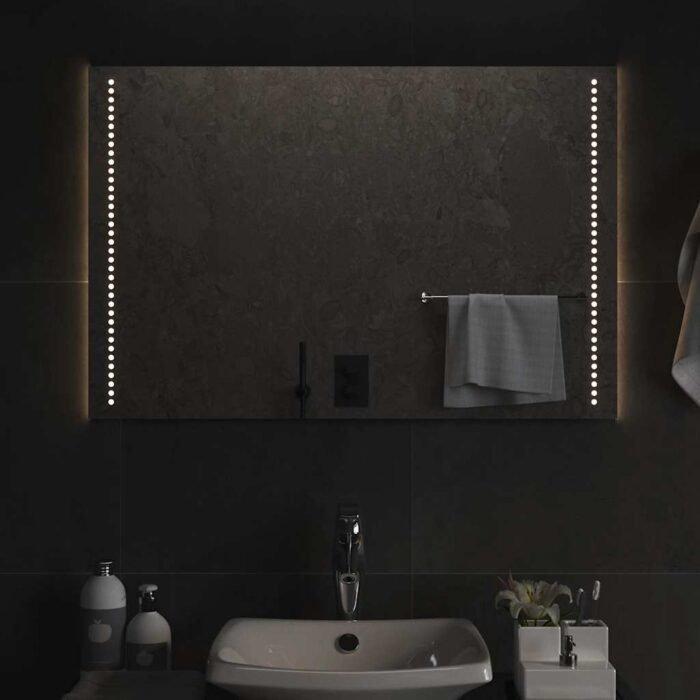 Miroir de salle de bain à LED 90x60 cm – Image 1