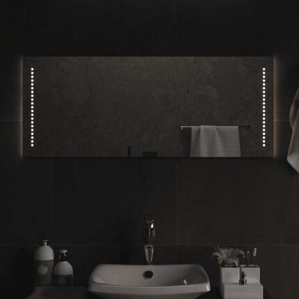 Miroir de salle de bain à LED 100x40 cm