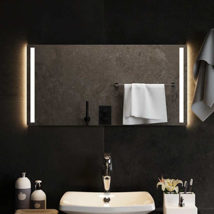 Miroir de salle de bain à LED 80x40 cm – Image 1