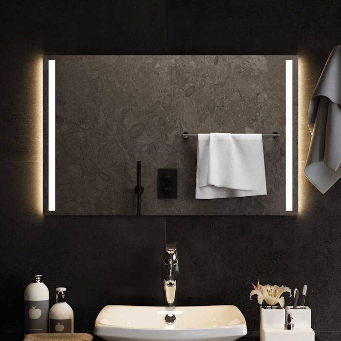 Miroir de salle de bain à LED 80x50 cm – Image 1