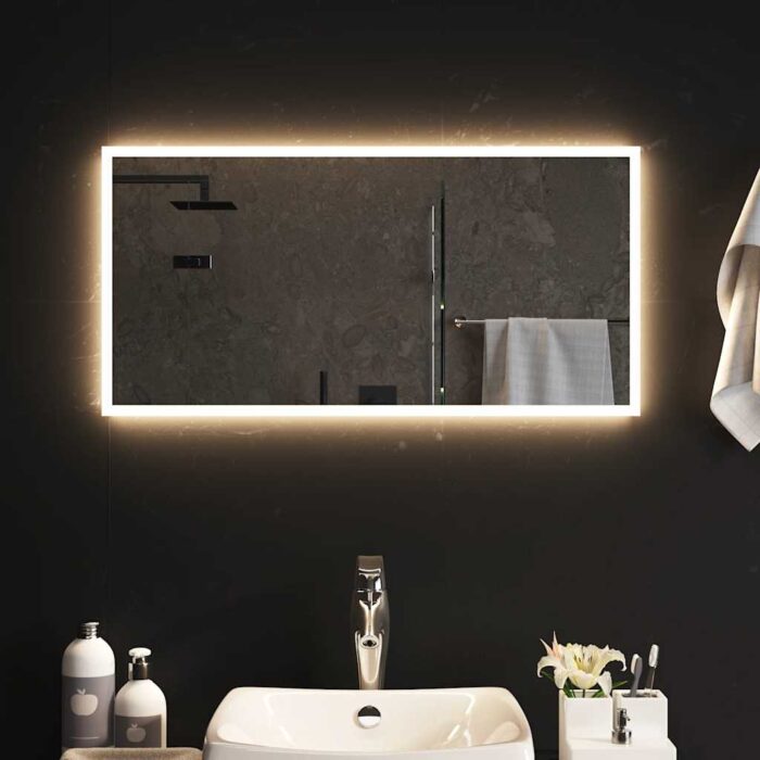 Miroir de salle de bain à LED 80x40 cm – Image 1