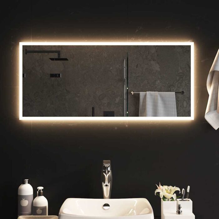 Miroir de salle de bain à LED 90x40 cm – Image 1