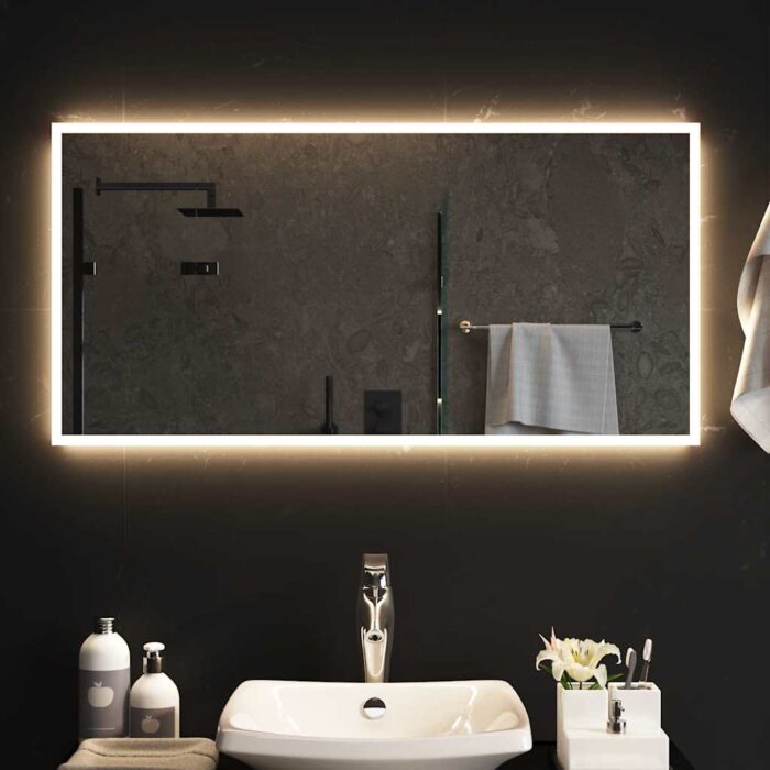 Miroir de salle de bain à LED 100x50 cm – Image 1