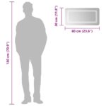 Miroir de salle de bain à LED 60x30 cm – Image 4