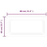 Miroir de salle de bain à LED 80x40 cm – Image 3