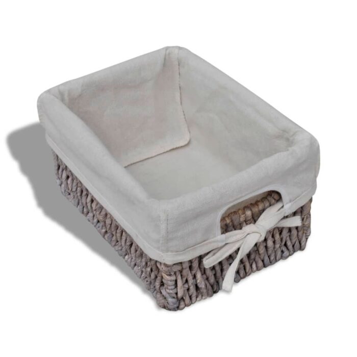 Étagère de rangement Bois Marron 4 paniers en tissage – Image 5