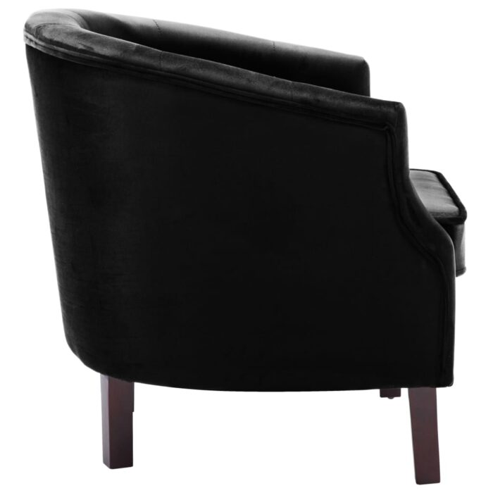 Fauteuil noir velours – Image 2
