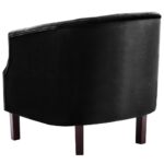 Fauteuil noir velours – Image 3