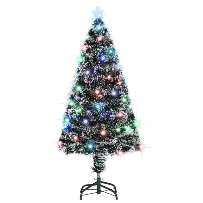 Arbre de Noël pré-éclairé avec support 120 cm fibre optique – Image 1
