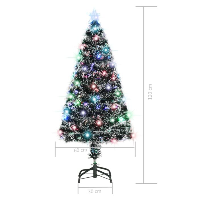 Arbre de Noël pré-éclairé avec support 120 cm fibre optique – Image 7