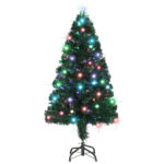 Arbre de Noël pré-éclairé avec support 120 cm fibre optique – Image 2