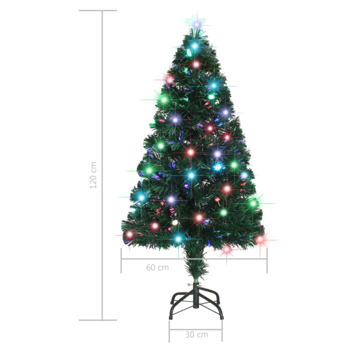 Arbre de Noël pré-éclairé avec support 120 cm fibre optique – Image 9
