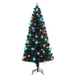 Arbre de Noël pré-éclairé avec support 180 cm fibre optique – Image 2