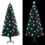 Arbre de Noël pré-éclairé avec support 180 cm fibre optique – Image 3