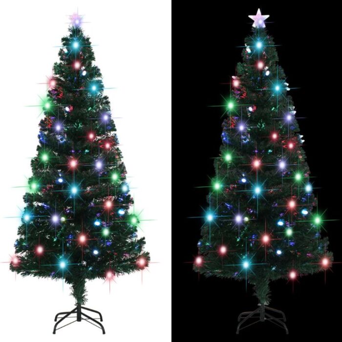 Arbre de Noël pré-éclairé avec support 180 cm fibre optique – Image 3