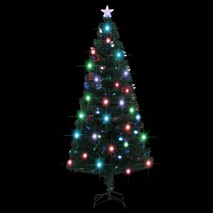 Arbre de Noël pré-éclairé avec support 180 cm fibre optique – Image 4