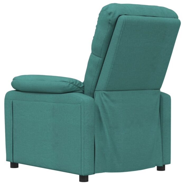Fauteuil inclinable Vert foncé Tissu – Image 3