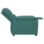 Fauteuil inclinable Vert foncé Tissu – Image 4