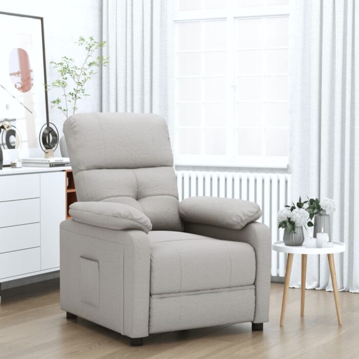 Fauteuil Relax Taupe VIDAXL : Confort Abordable – Image 1