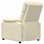Fauteuil inclinable Crème Tissu – Image 3