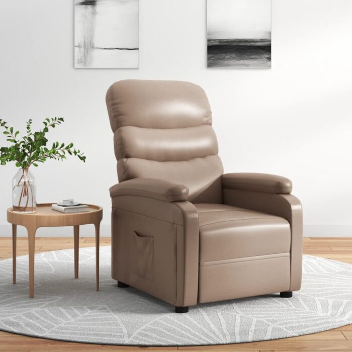 Fauteuil inclinable Cappuccino Similicuir – Image 1