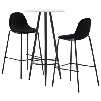 Ensemble de bar 3 pcs Tissu Noir