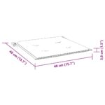 Chaises de jardin lot de 2 coussins rouge bordeaux Teck massif – Image 11