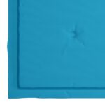 Chaises pliables de jardin avec coussins lot de 4 Teck solide – Image 9