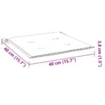 Chaises pliables de jardin avec coussins lot de 4 Teck solide – Image 11