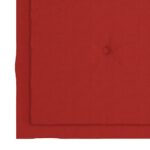 Chaises pliables de jardin avec coussins lot de 4 Teck solide – Image 9